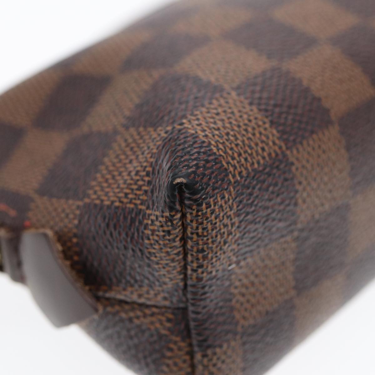 LOUIS VUITTON Damier Ebene Pochette Cosmetic PM Pouch N47516 LV tb1139