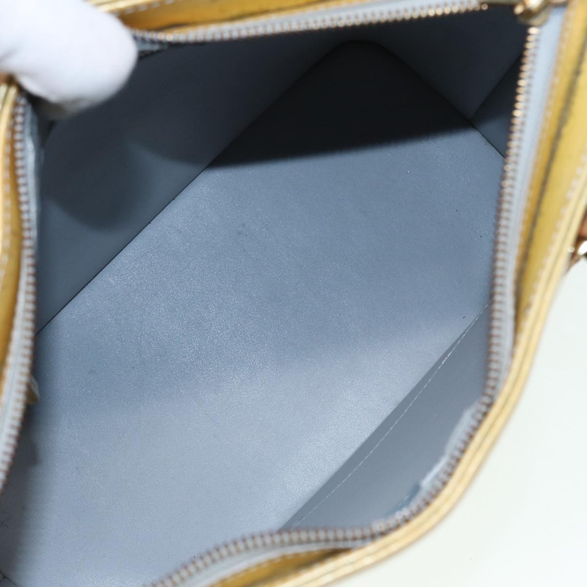 LOUIS VUITTON Monogram Vernis Houston Hand Bag Gris M91053 LV tb1146