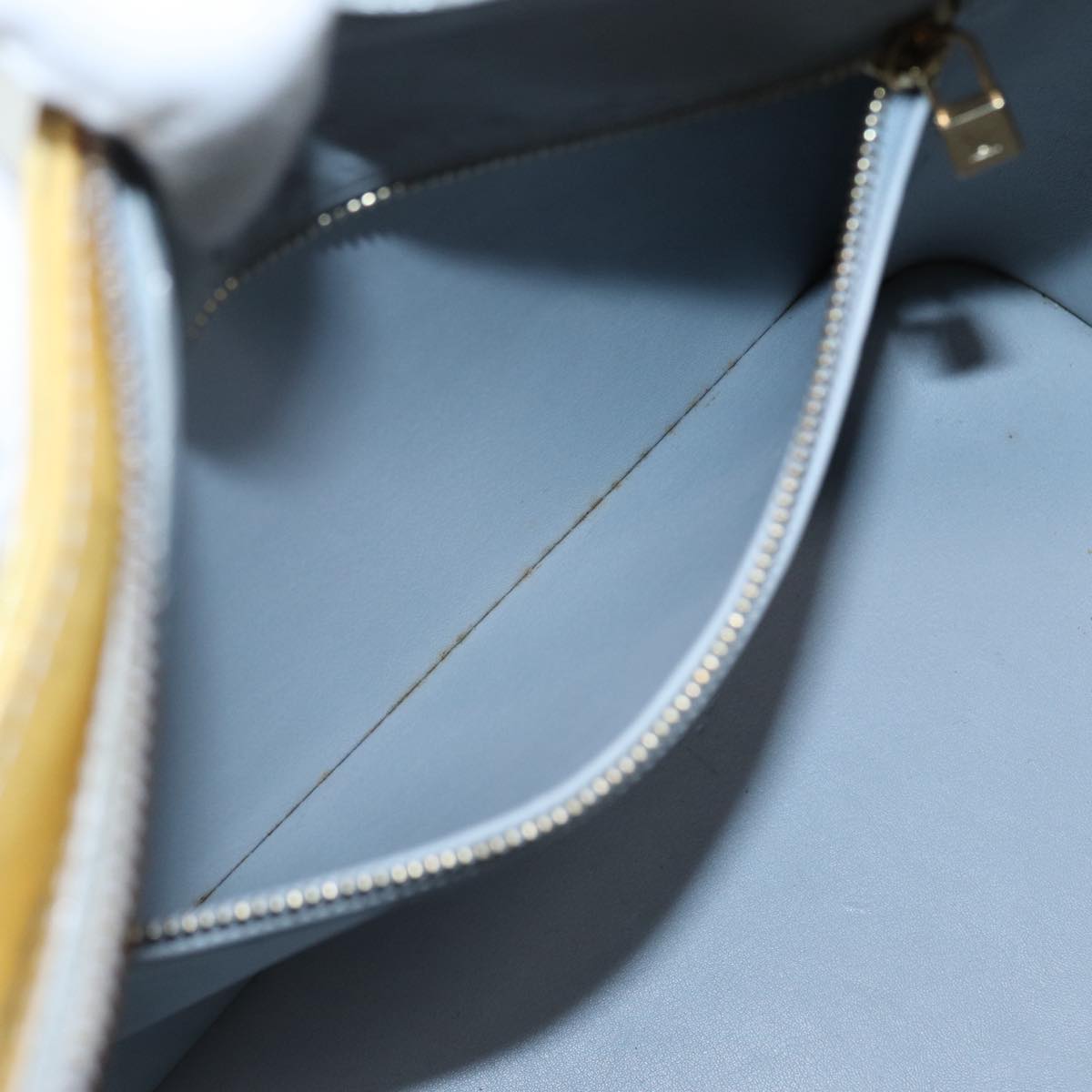 LOUIS VUITTON Monogram Vernis Houston Hand Bag Gris M91053 LV tb1146