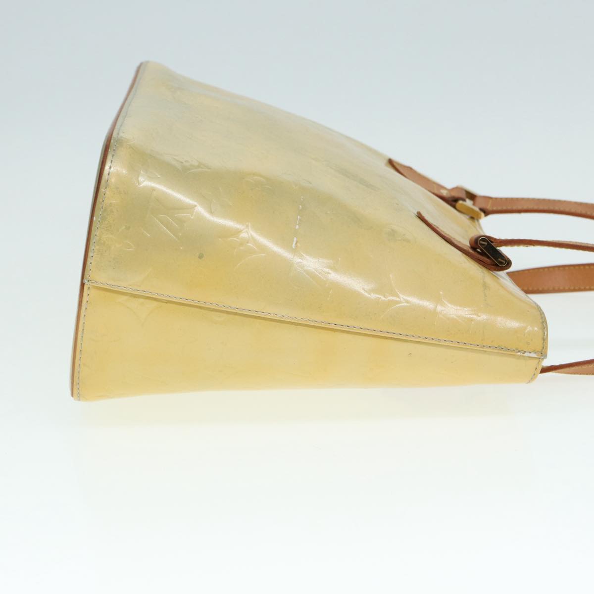 LOUIS VUITTON Monogram Vernis Houston Hand Bag Gris M91053 LV tb1146