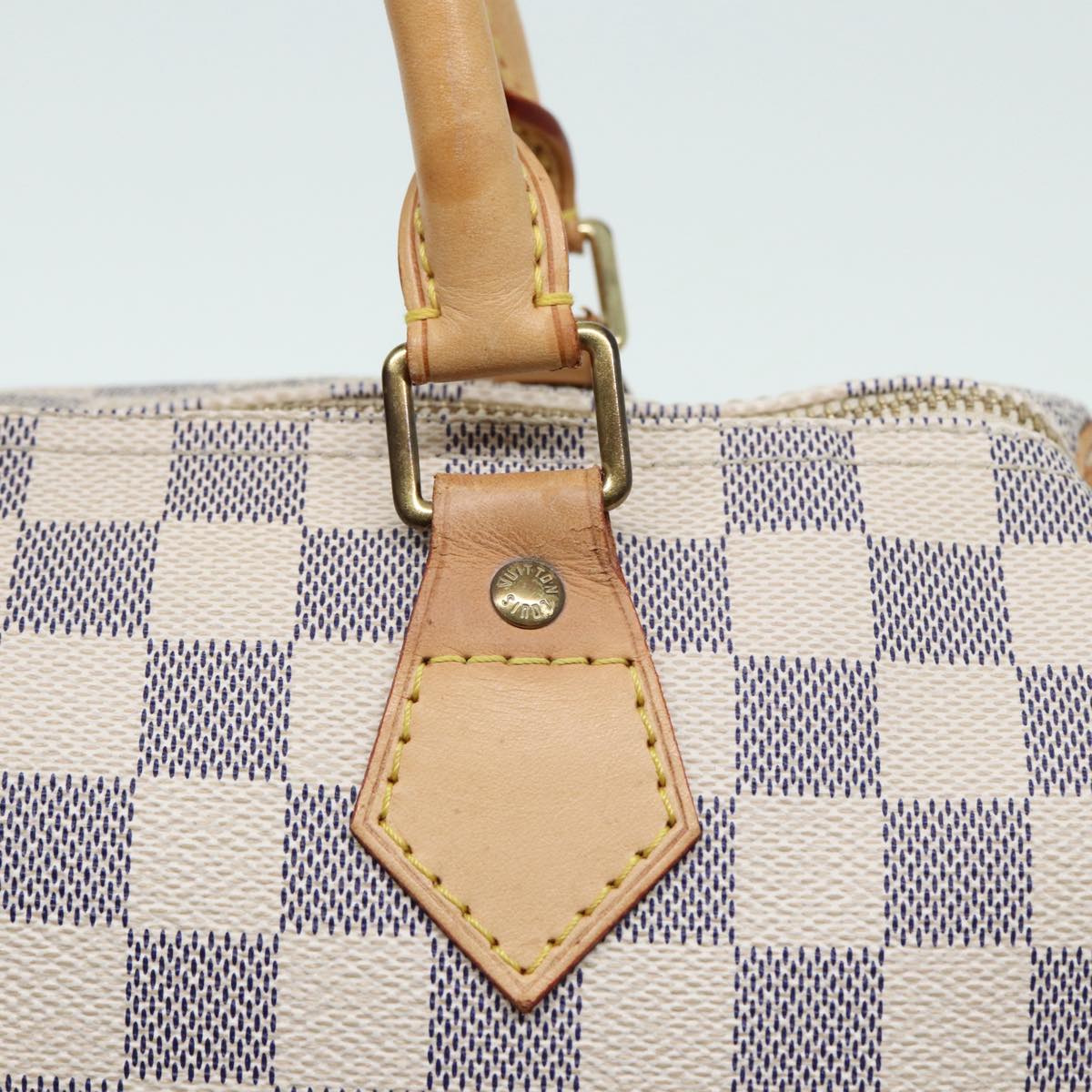 LOUIS VUITTON Damier Azur Speedy 25 Hand Bag N41534 LV tb1153