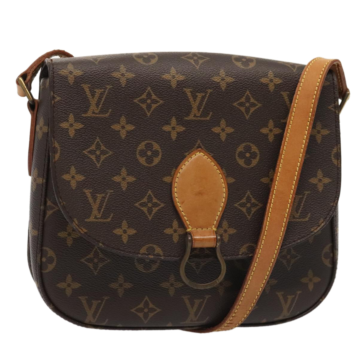 LOUIS VUITTON Monogram Saint Cloud GM Shoulder Bag M51242 LV tb1155