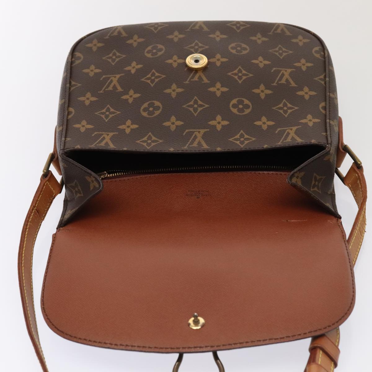 LOUIS VUITTON Monogram Saint Cloud GM Shoulder Bag M51242 LV tb1155