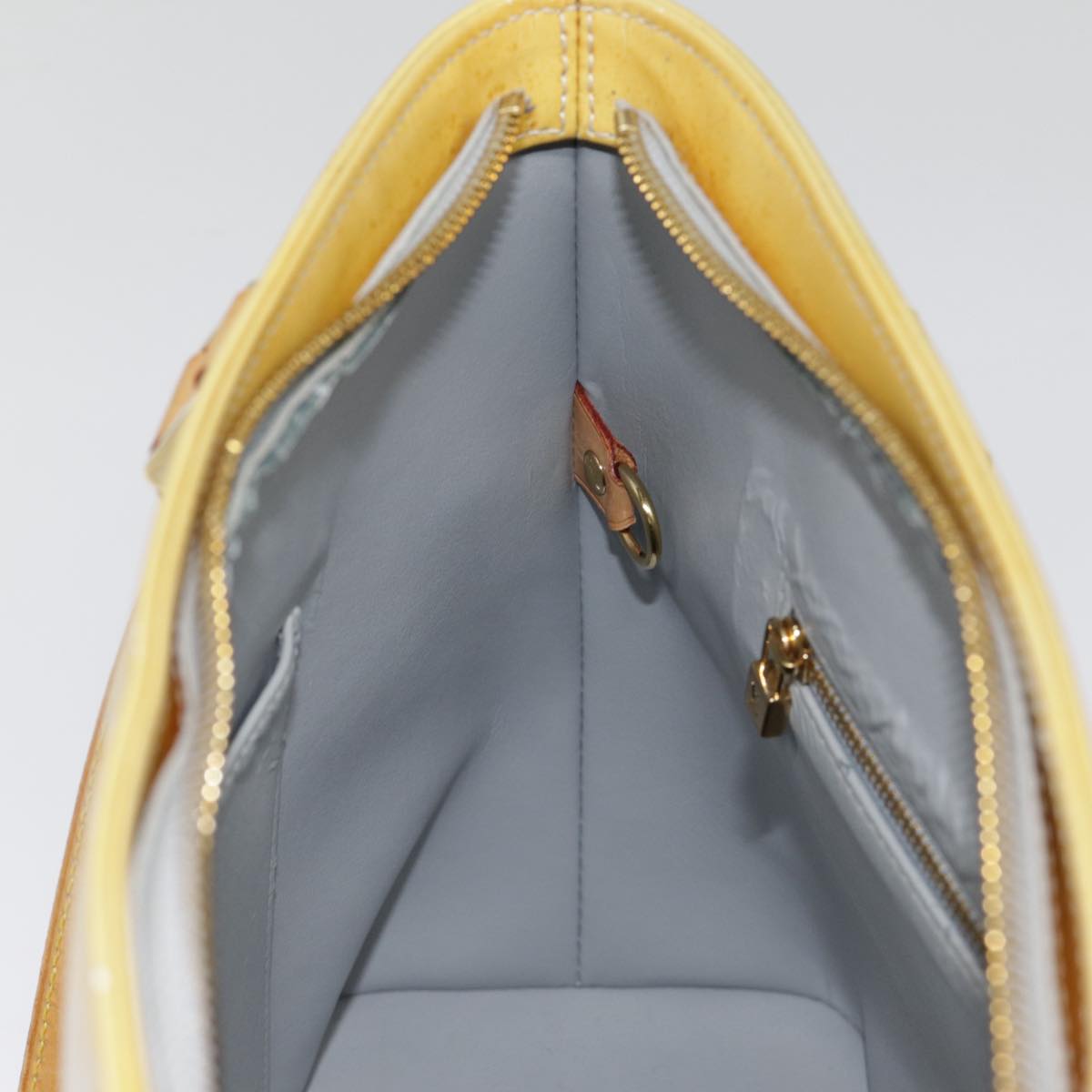 LOUIS VUITTON Monogram Vernis Houston Hand Bag Gris M91053 LV tb1165