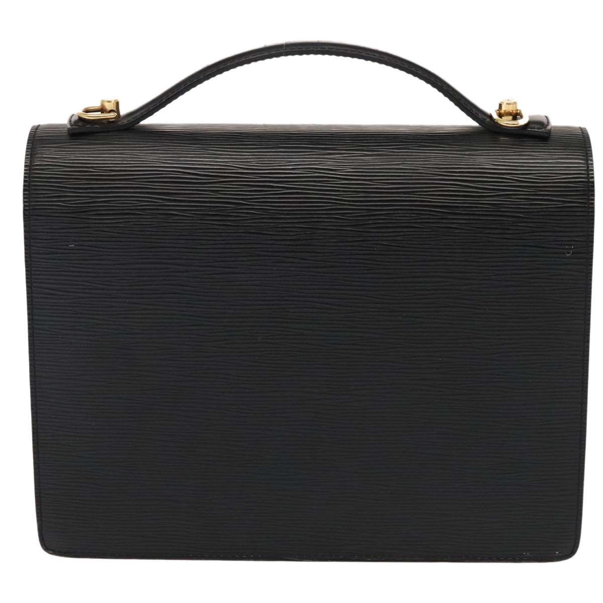 LOUIS VUITTON Epi Monceau 28 Hand Bag Black M52122 LV tb1181