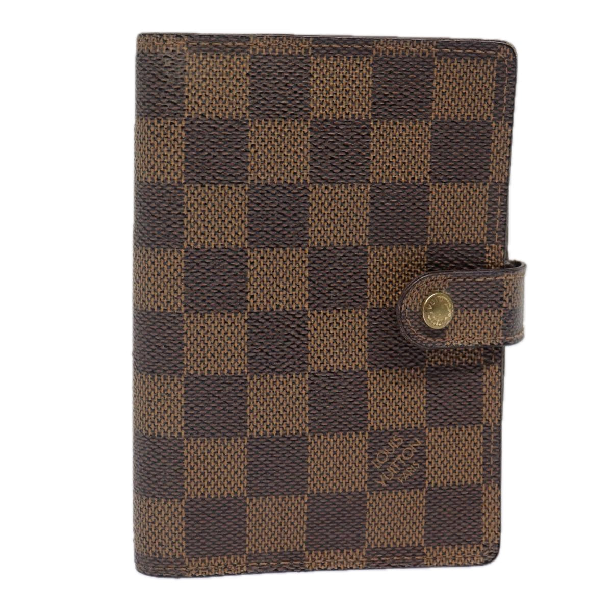 LOUIS VUITTON Damier Ebene Agenda PM Day Planner Cover R20700 LV tb1183