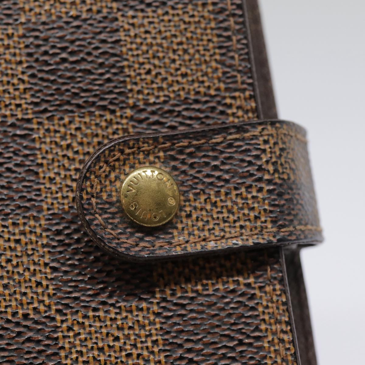 LOUIS VUITTON Damier Ebene Agenda PM Day Planner Cover R20700 LV tb1183