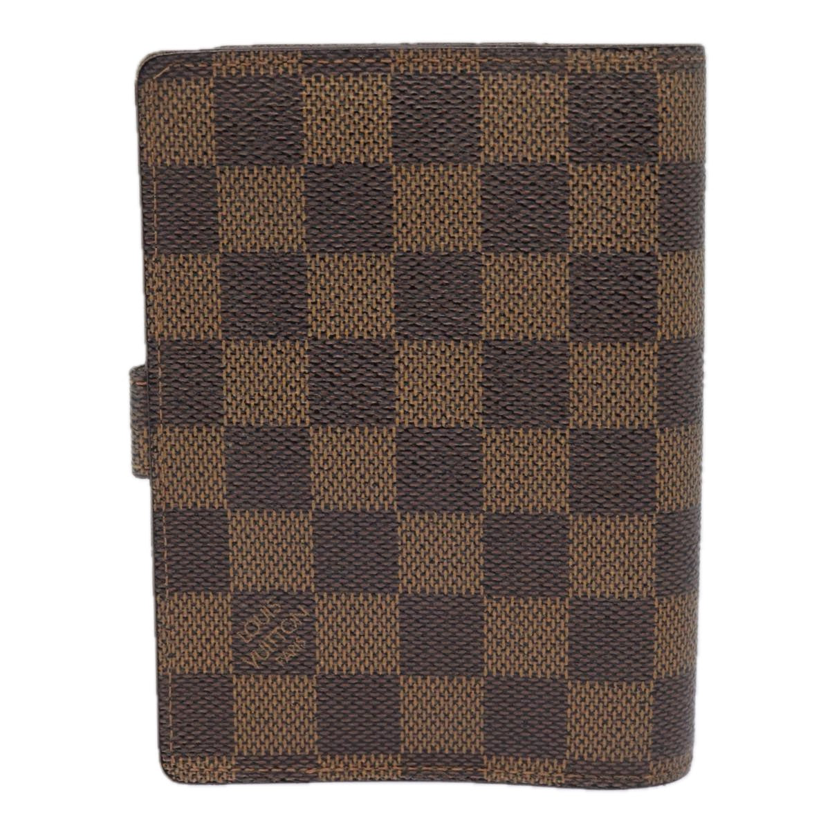 LOUIS VUITTON Damier Ebene Agenda PM Day Planner Cover R20700 LV tb1183