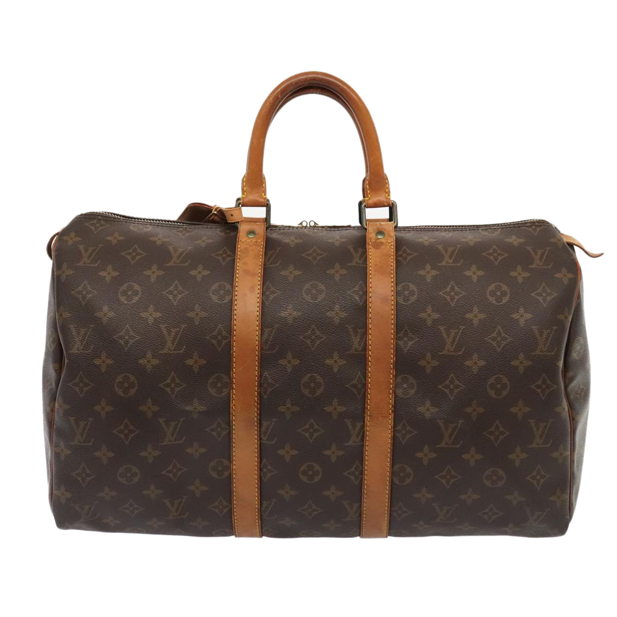 LOUIS VUITTON Monogram Keepall 45 Boston Bag M41428 LV tb1186