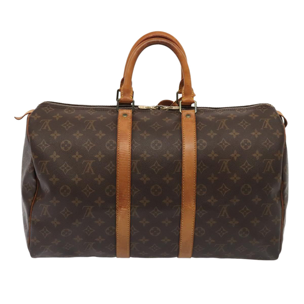 LOUIS VUITTON Monogram Keepall 45 Boston Bag M41428 LV tb1186