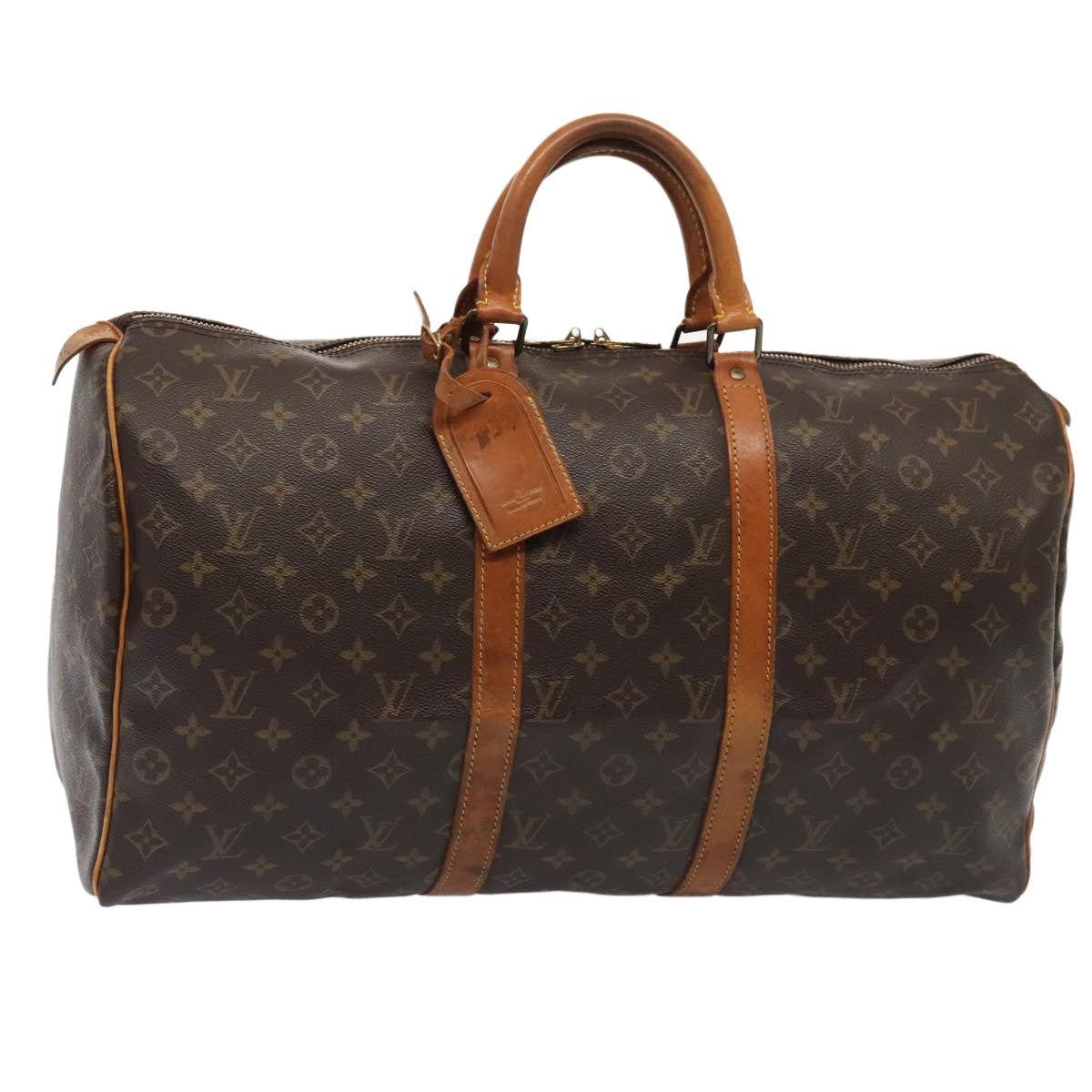 LOUIS VUITTON Monogram Keepall 50 Boston Bag M41426 LV tb1187