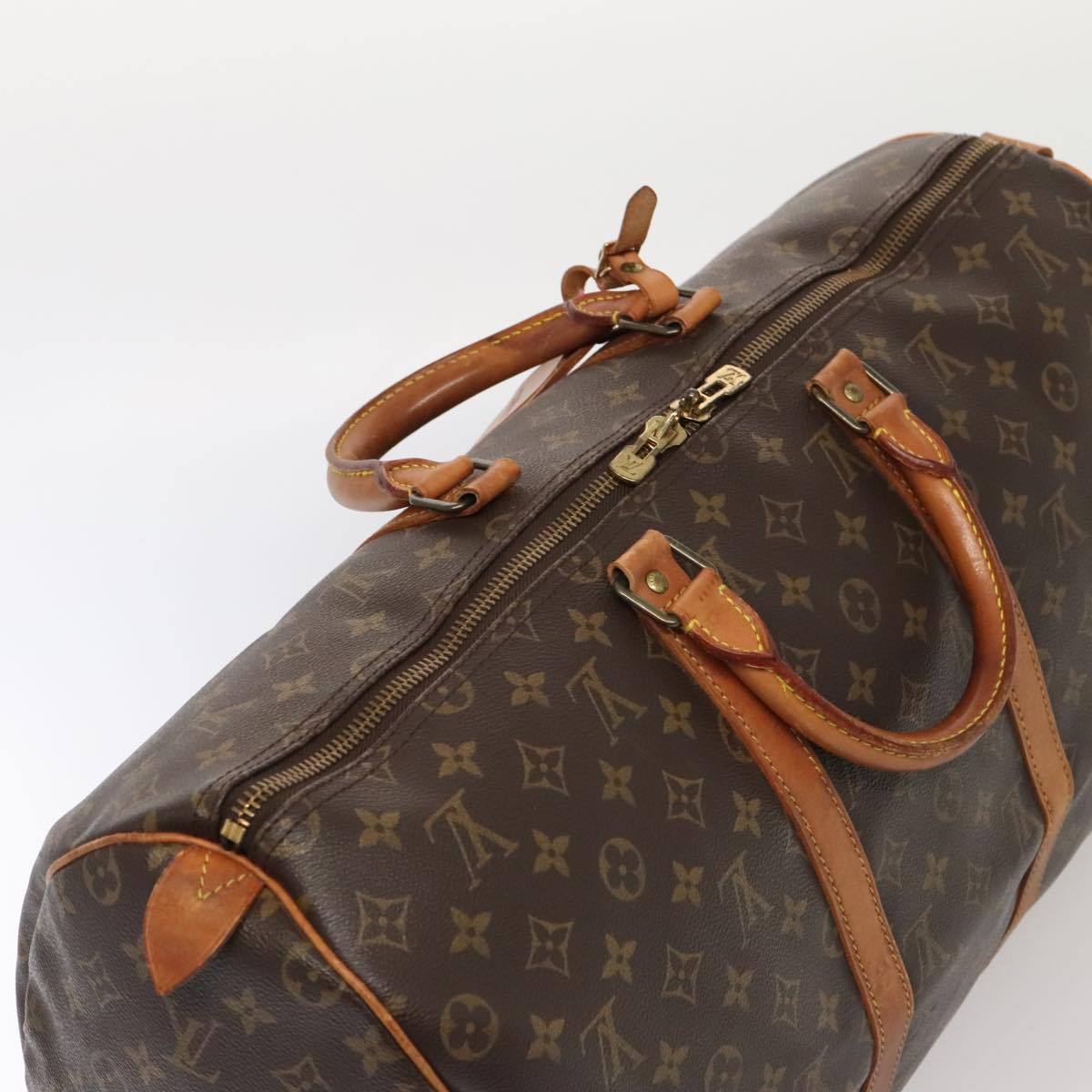 LOUIS VUITTON Monogram Keepall 50 Boston Bag M41426 LV tb1187
