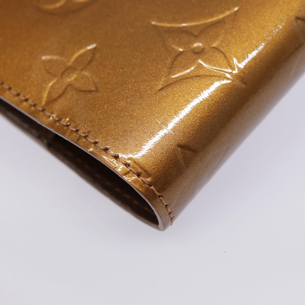 LOUIS VUITTON Vernis Agenda PM Day Planner Cover Bronze R21004 LV tb1191
