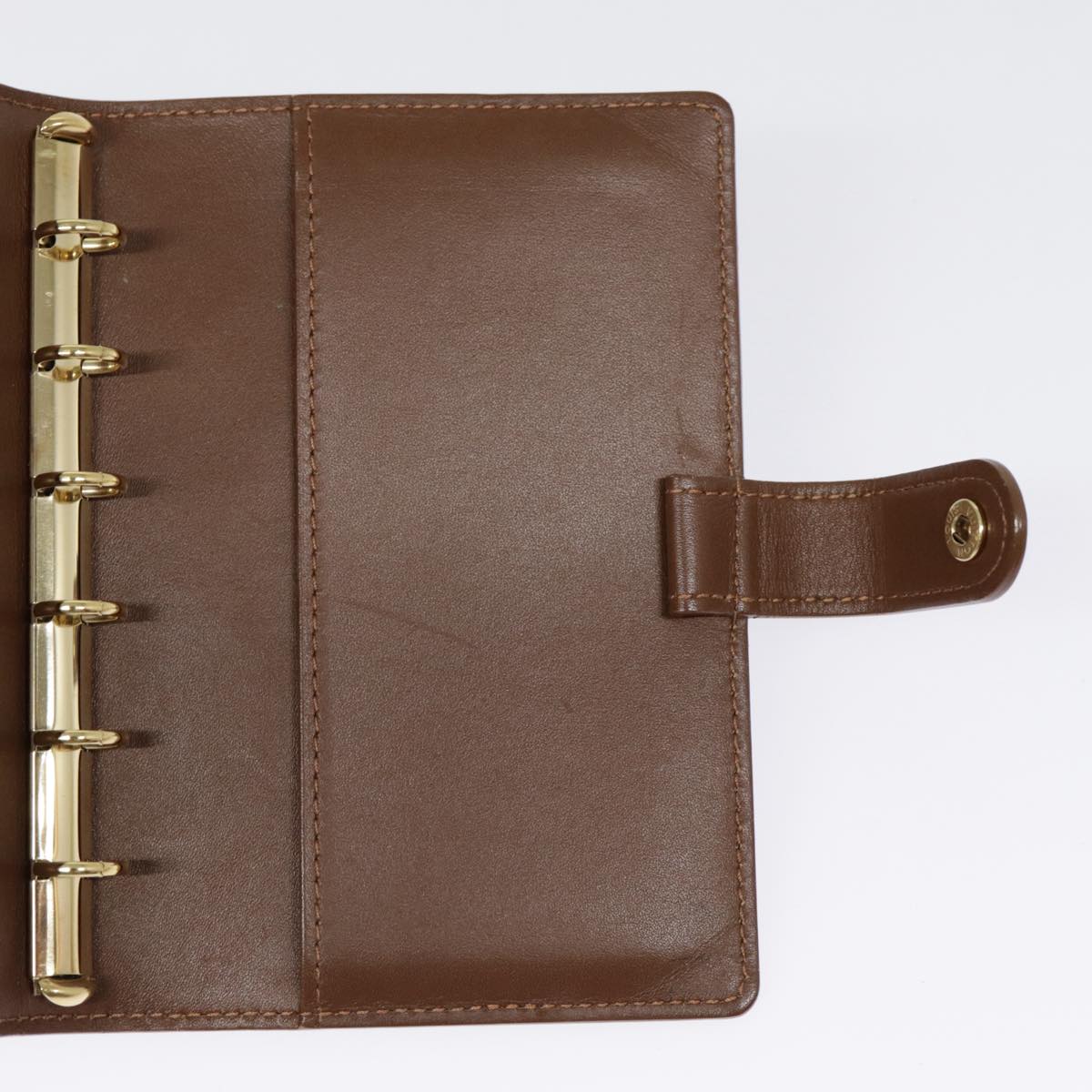 LOUIS VUITTON Vernis Agenda PM Day Planner Cover Bronze R21004 LV tb1191