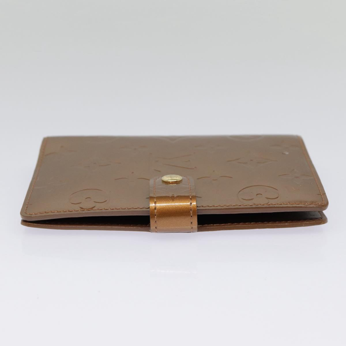 LOUIS VUITTON Vernis Agenda PM Day Planner Cover Bronze R21004 LV tb1191