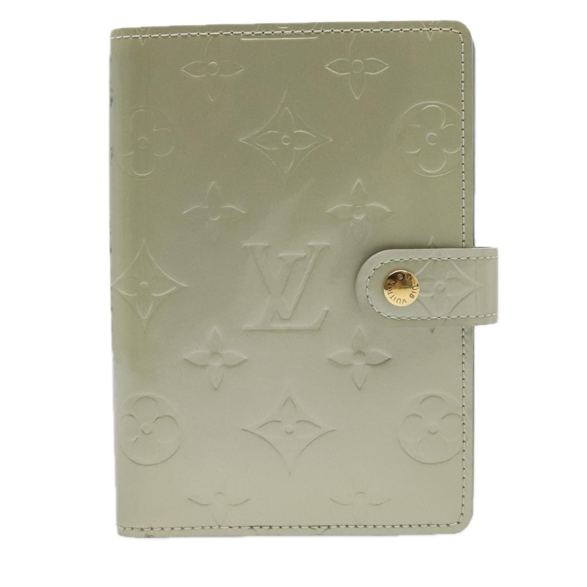 LOUIS VUITTON Vernis Agenda PM Day Planner Cover Gris R21001 LV tb1193