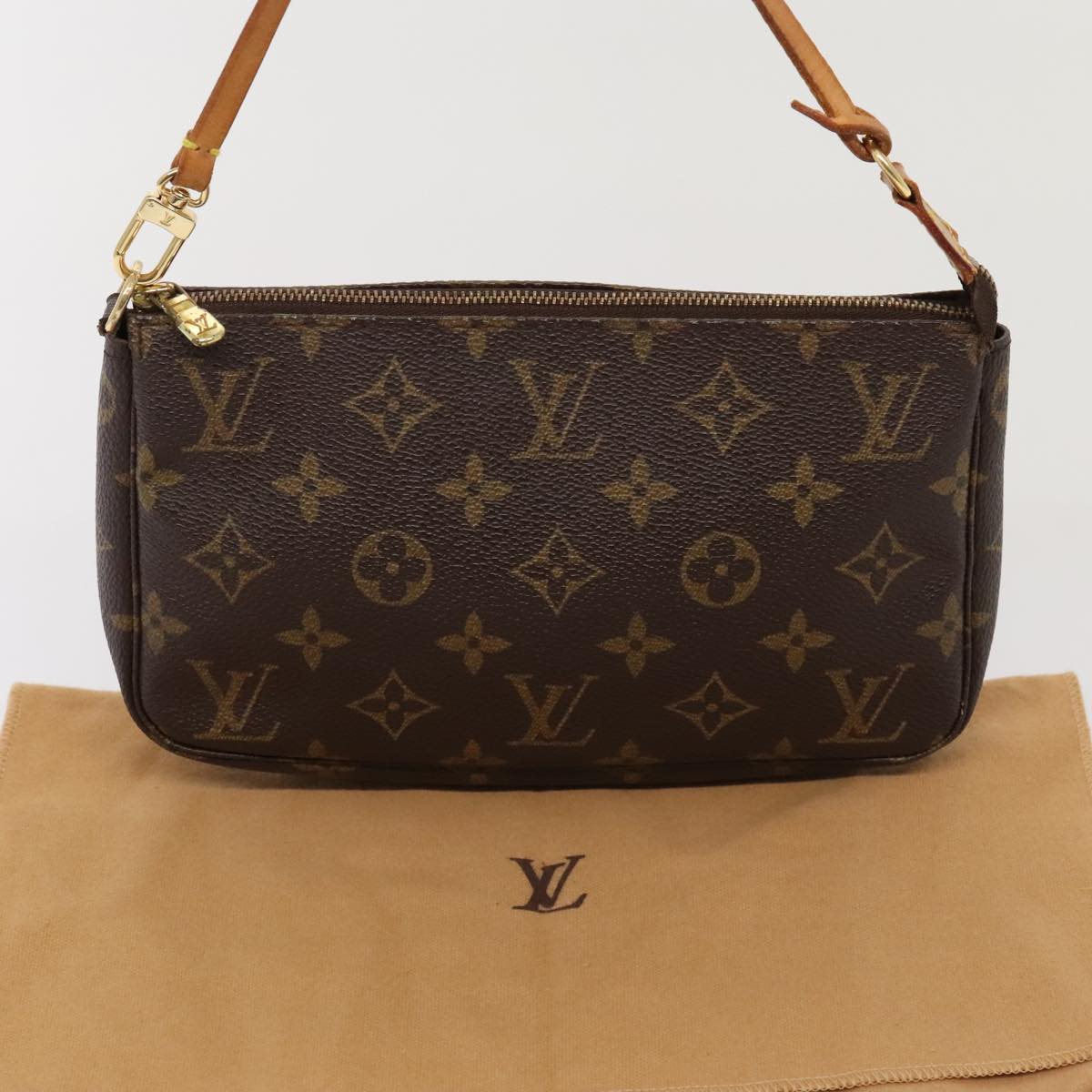 LOUIS VUITTON Monogram Pochette Accessoires Pouch M51980 LV tb1197