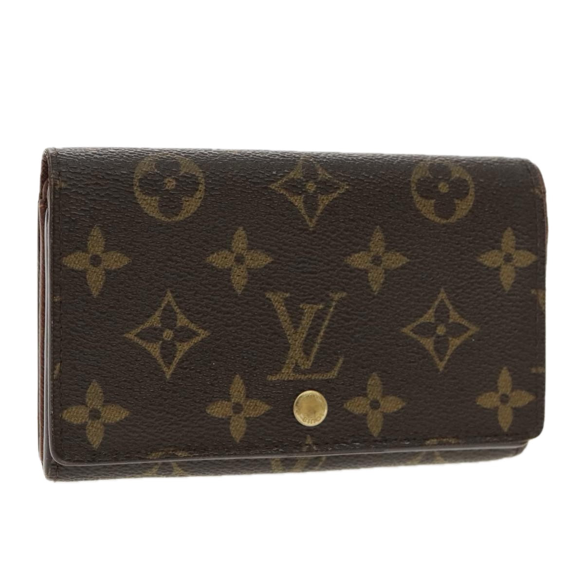LOUIS VUITTON Monogram Portefeuille Tresol Wallet M61736 LV tb1244