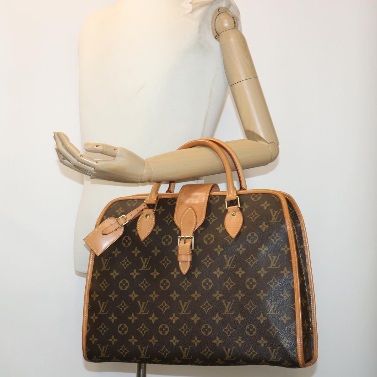 LOUIS VUITTON Monogram Rivoli Hand Bag M53380 LV tb722