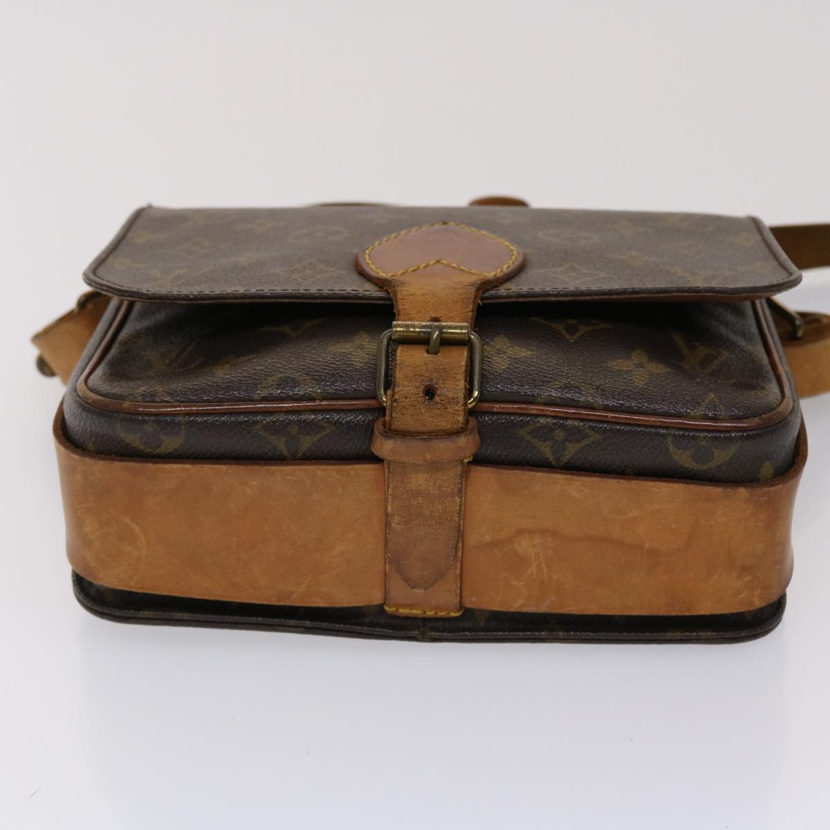 LOUIS VUITTON Monogram Cartouchiere MM Shoulder Bag M51253 LV tb723