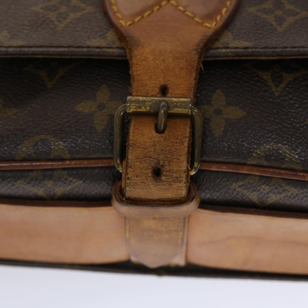 LOUIS VUITTON Monogram Cartouchiere MM Shoulder Bag M51253 LV tb723