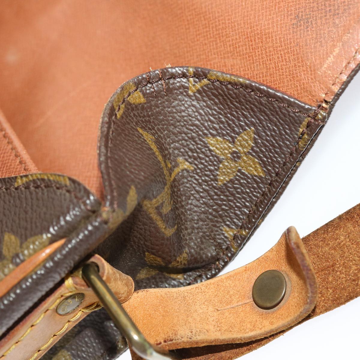 LOUIS VUITTON Monogram Cartouchiere MM Shoulder Bag M51253 LV tb723