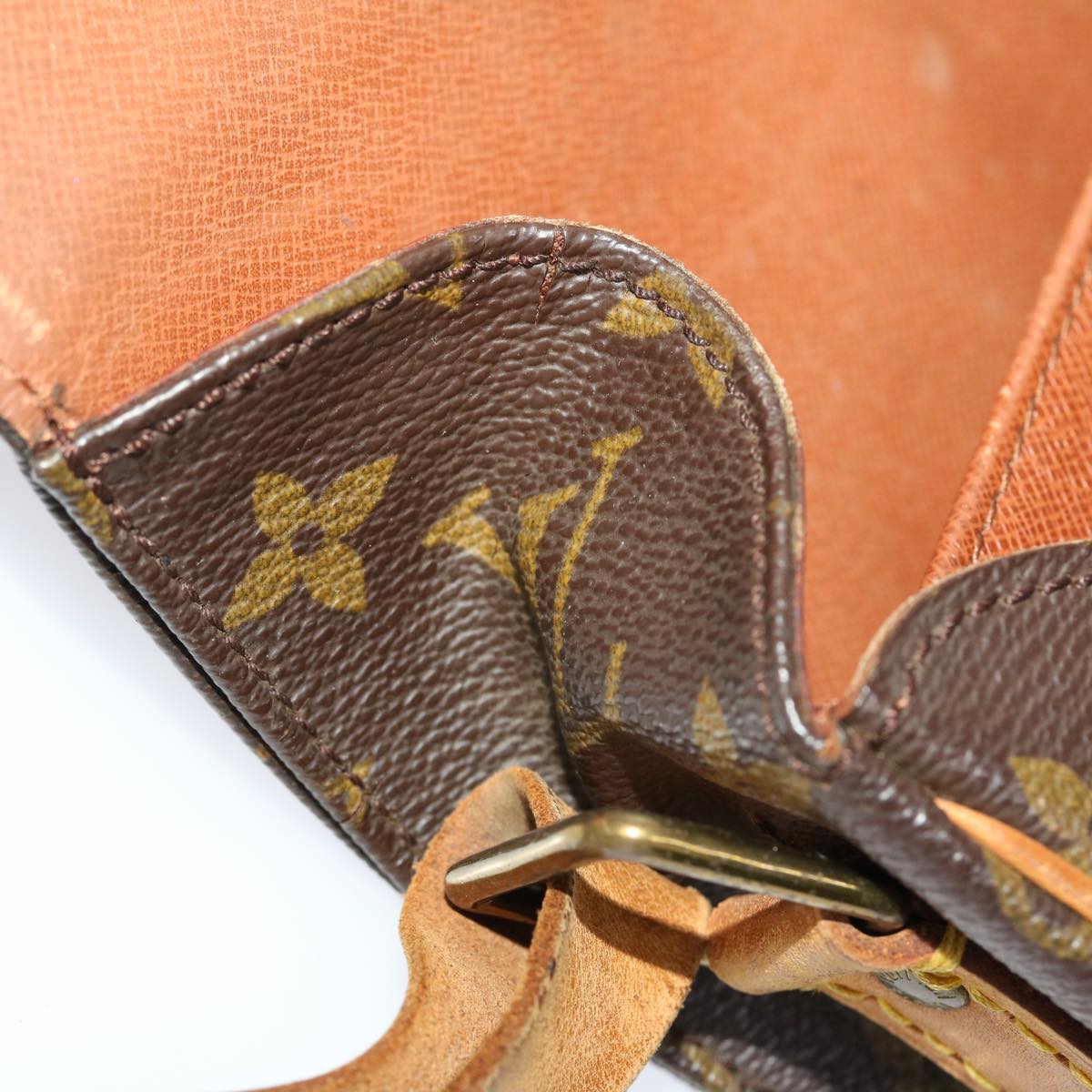 LOUIS VUITTON Monogram Cartouchiere MM Shoulder Bag M51253 LV tb723