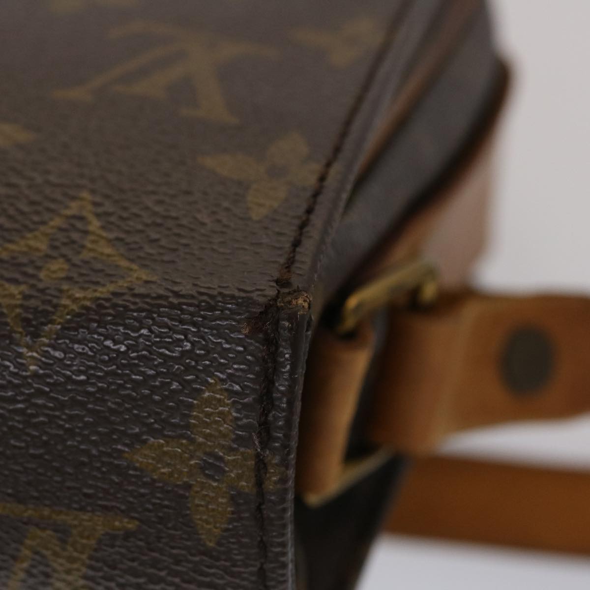LOUIS VUITTON Monogram Cartouchiere MM Shoulder Bag M51253 LV tb723