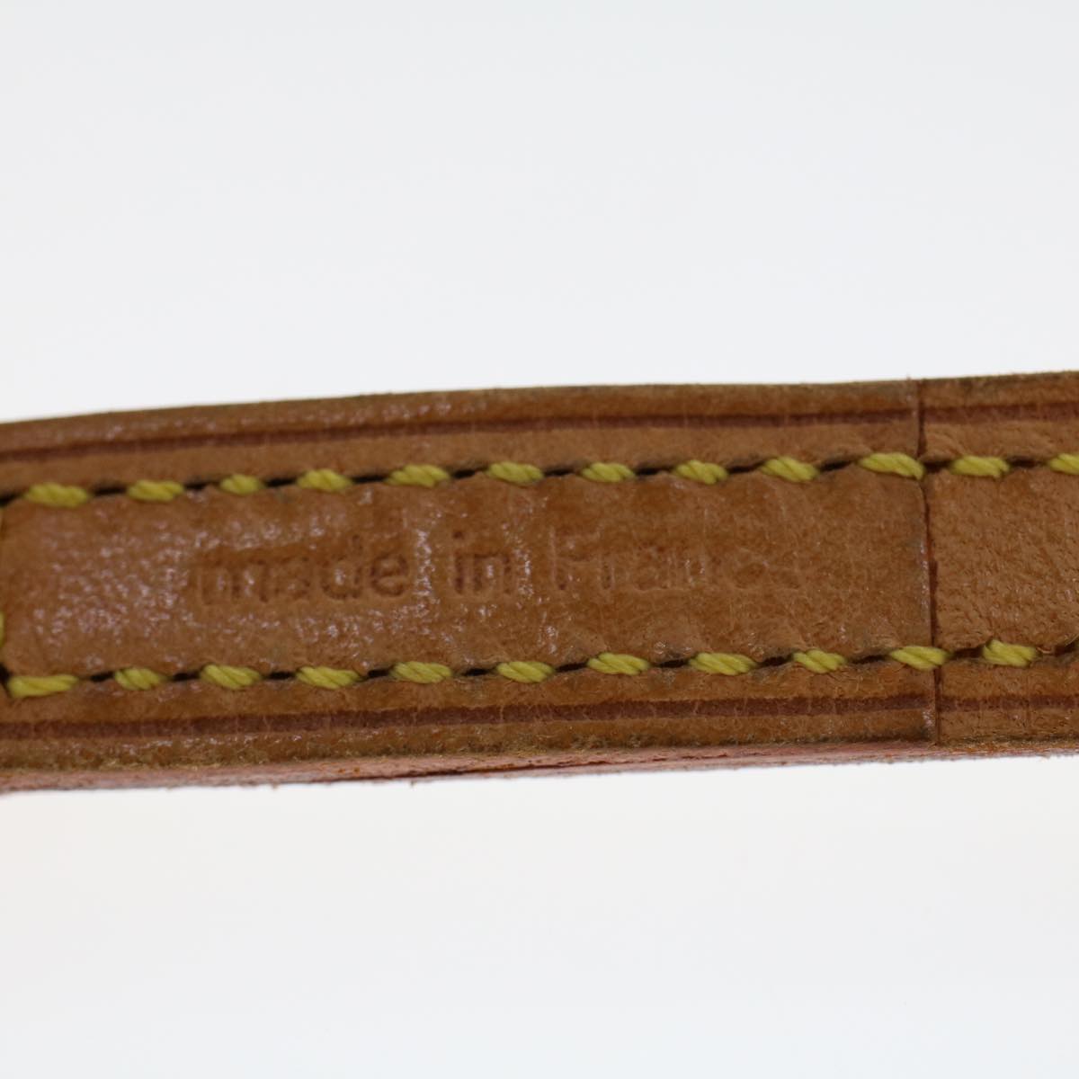 LOUIS VUITTON Shoulder Strap Leather 44.5"" Beige LV tb729