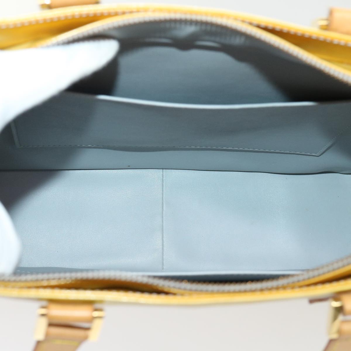LOUIS VUITTON Monogram Vernis Columbus Tote Bag Gris M91028 LV tb730
