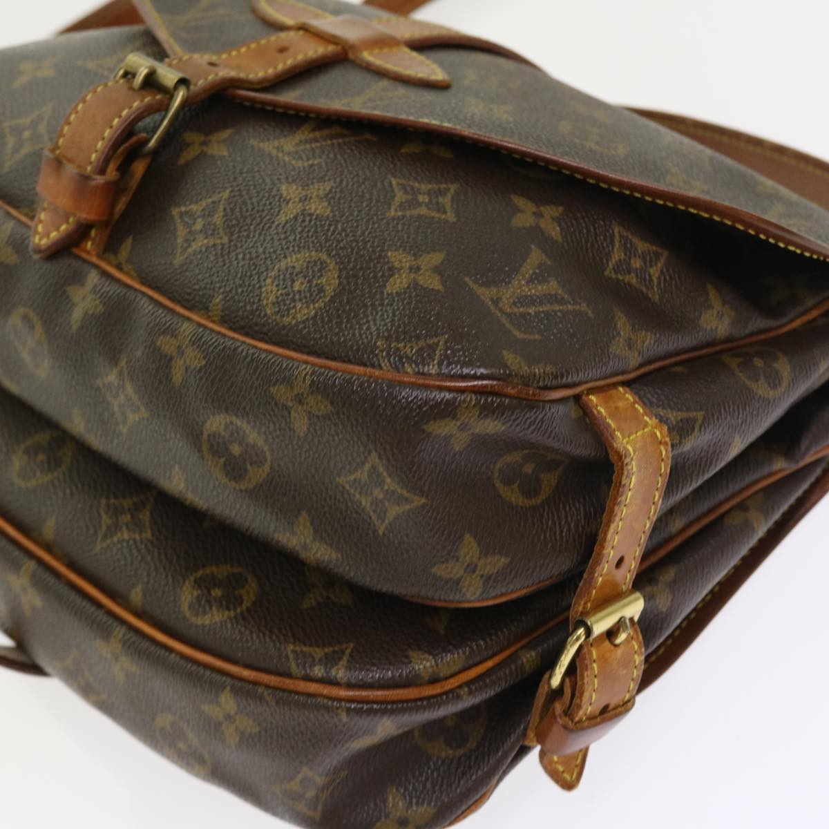 LOUIS VUITTON Monogram Saumur 30 Shoulder Bag M42256 LV tb875