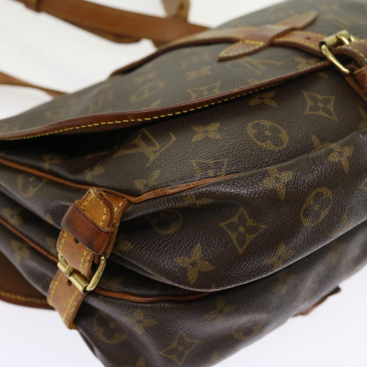 LOUIS VUITTON Monogram Saumur 30 Shoulder Bag M42256 LV tb875