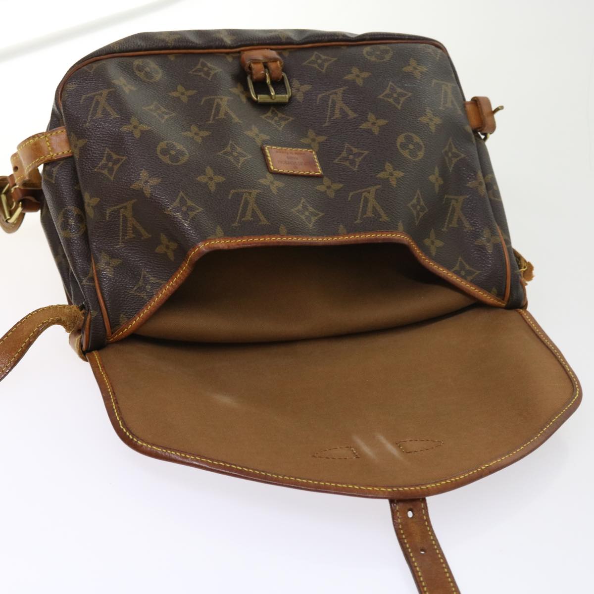 LOUIS VUITTON Monogram Saumur 30 Shoulder Bag M42256 LV tb875