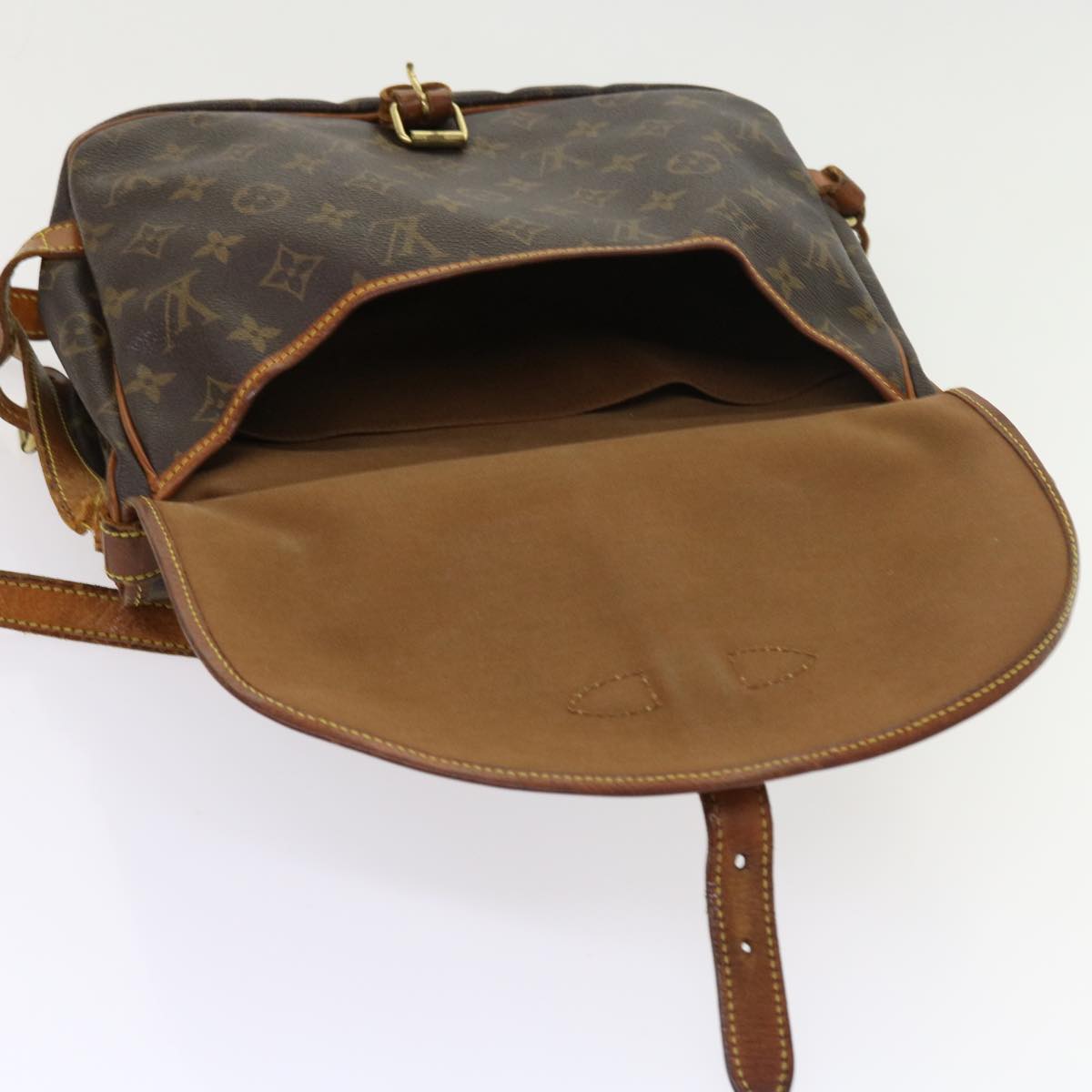 LOUIS VUITTON Monogram Saumur 30 Shoulder Bag M42256 LV tb875