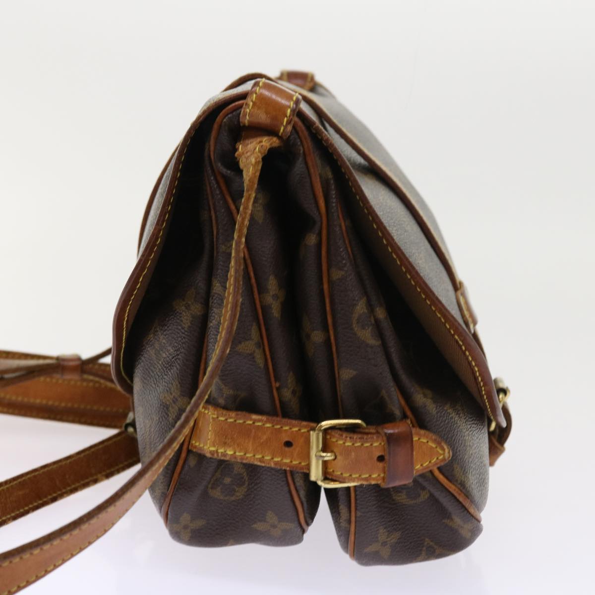 LOUIS VUITTON Monogram Saumur 30 Shoulder Bag M42256 LV tb875