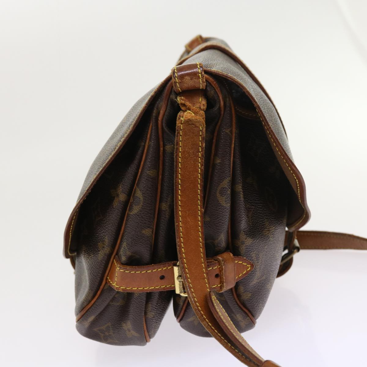 LOUIS VUITTON Monogram Saumur 30 Shoulder Bag M42256 LV tb875