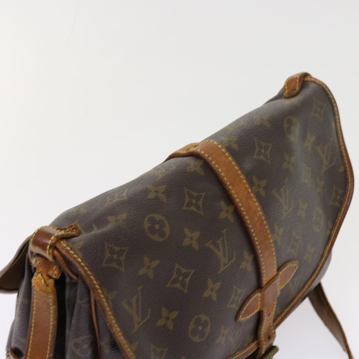 LOUIS VUITTON Monogram Saumur 30 Shoulder Bag M42256 LV tb875