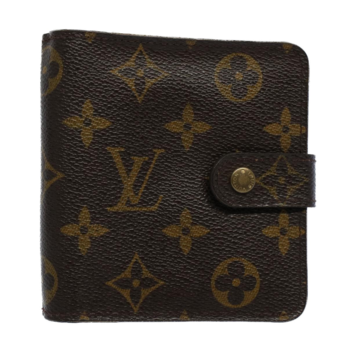 LOUIS VUITTON Monogram Compact Zip Wallet M61667 LV tb877