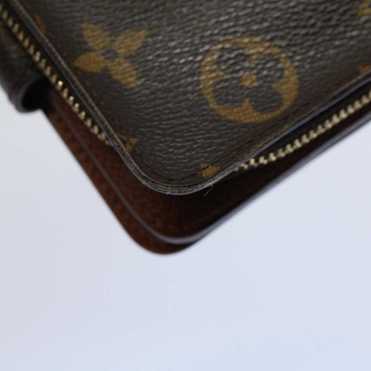 LOUIS VUITTON Monogram Compact Zip Wallet M61667 LV tb877