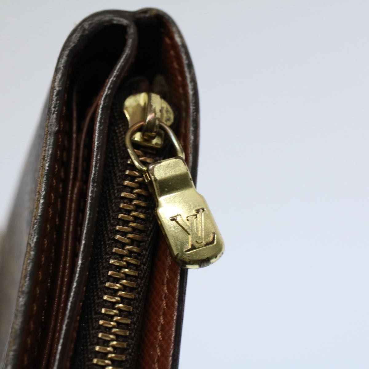 LOUIS VUITTON Monogram Compact Zip Wallet M61667 LV tb877
