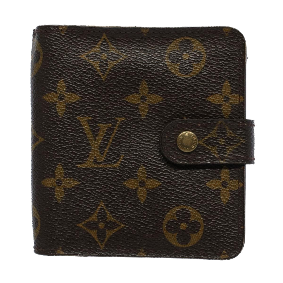 LOUIS VUITTON Monogram Compact Zip Wallet M61667 LV tb877