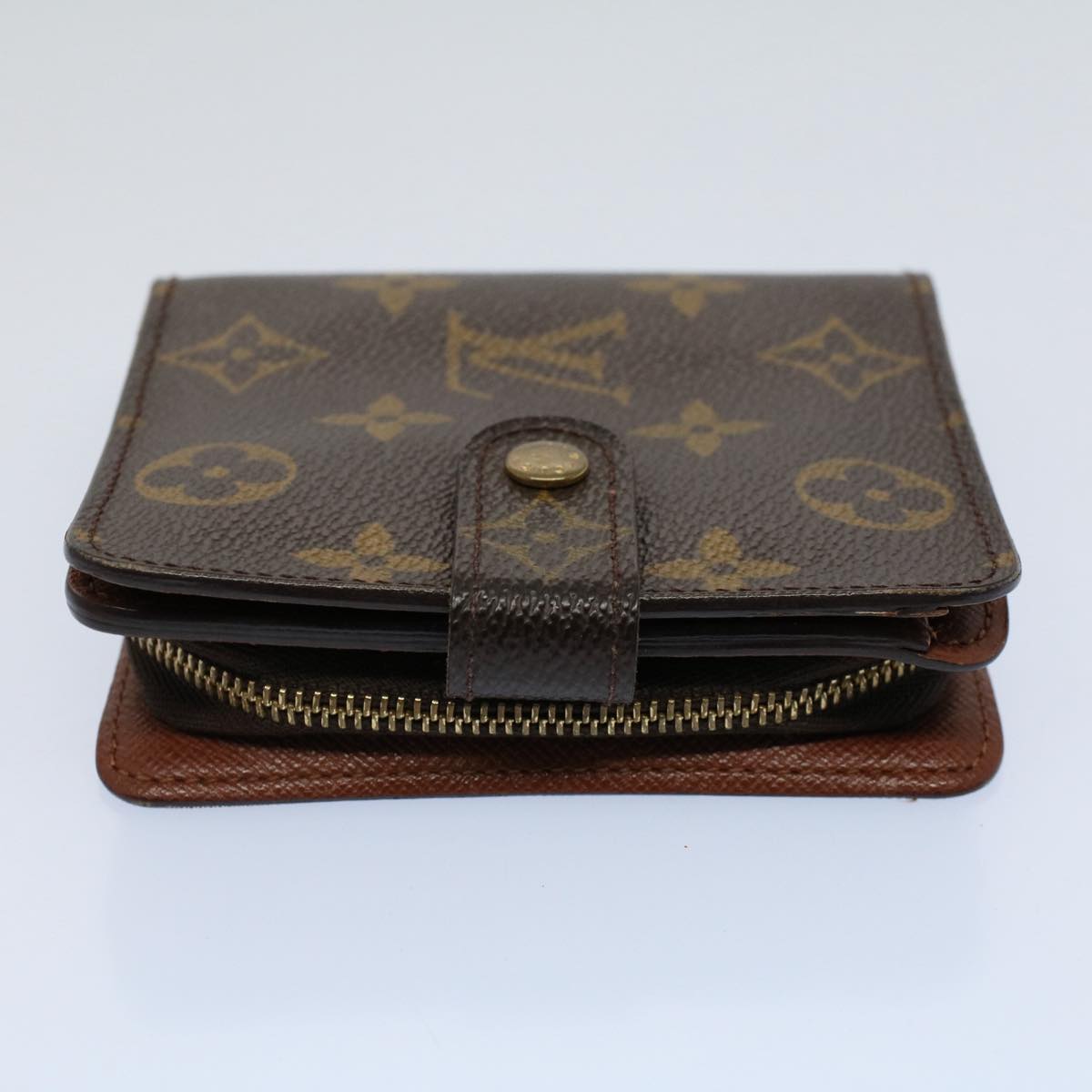 LOUIS VUITTON Monogram Compact Zip Wallet M61667 LV tb877