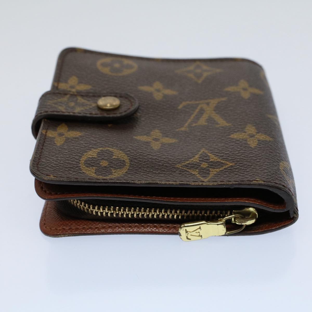 LOUIS VUITTON Monogram Compact Zip Wallet M61667 LV tb877