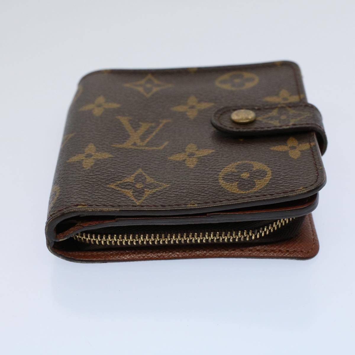 LOUIS VUITTON Monogram Compact Zip Wallet M61667 LV tb877