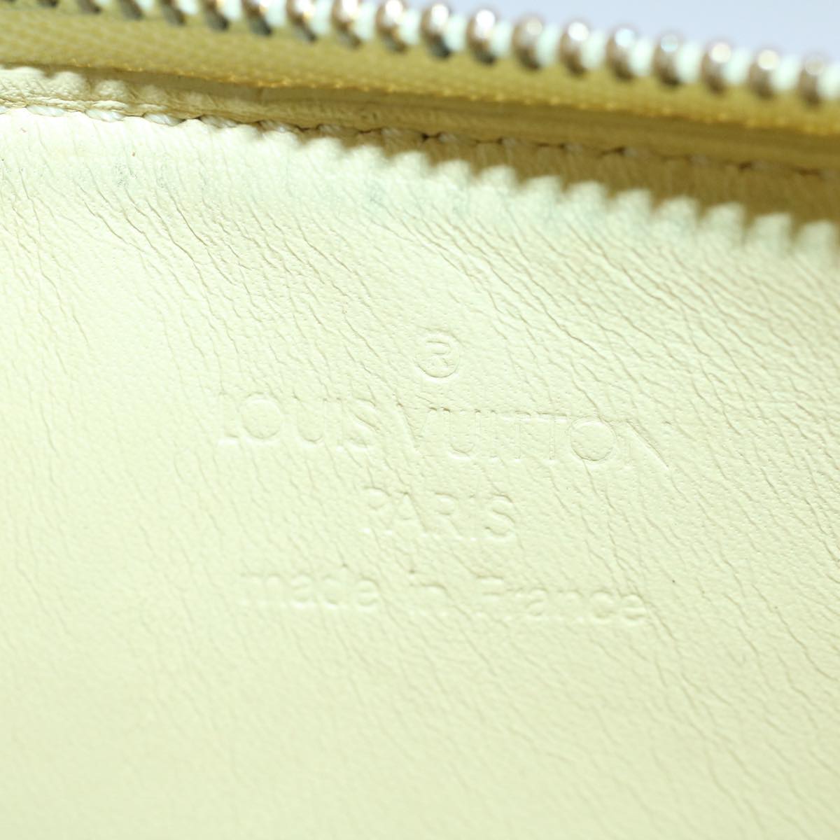 LOUIS VUITTON Vernis Lexington Accessory Pouch Lime Yellow M91058 tb883