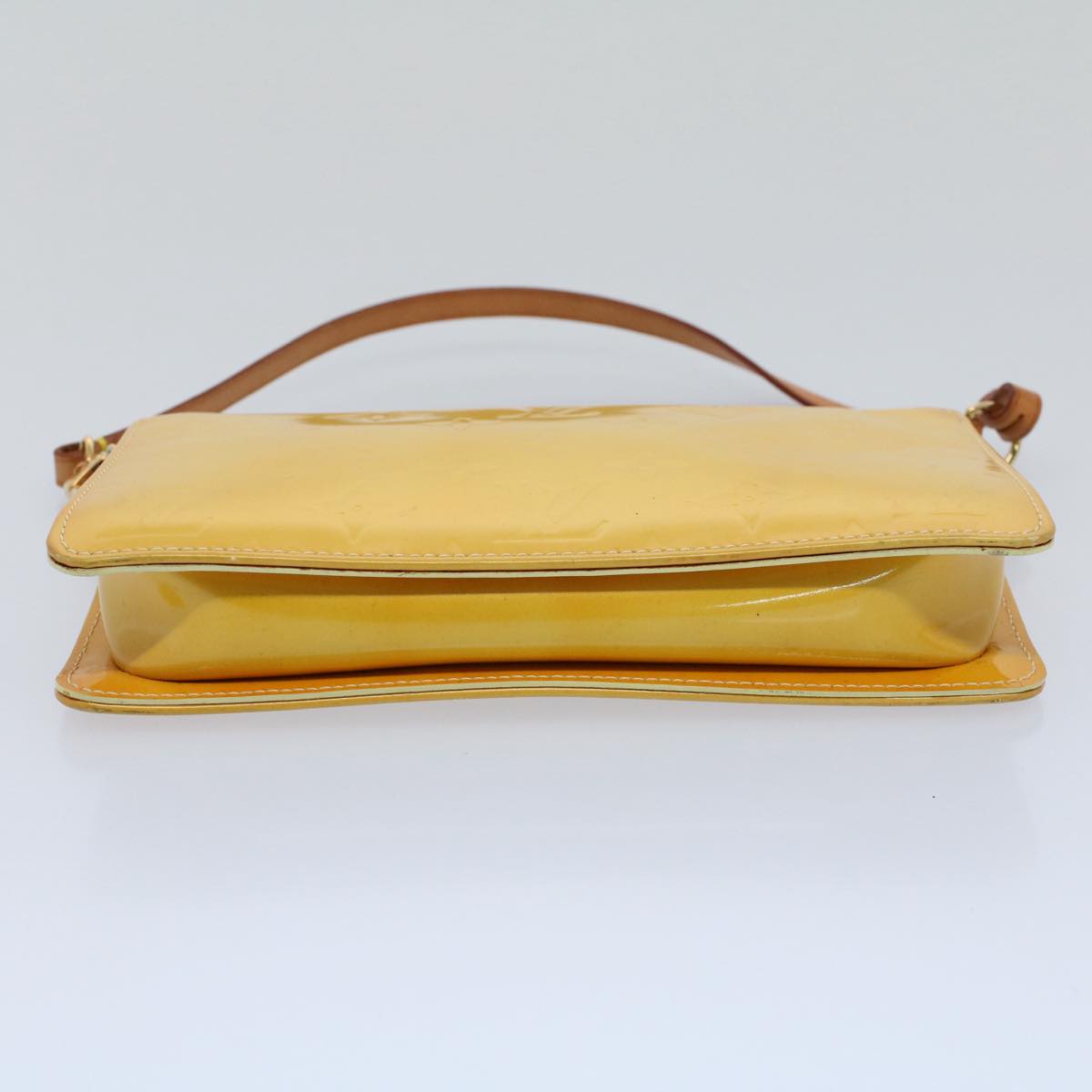 LOUIS VUITTON Vernis Lexington Accessory Pouch Lime Yellow M91058 tb883