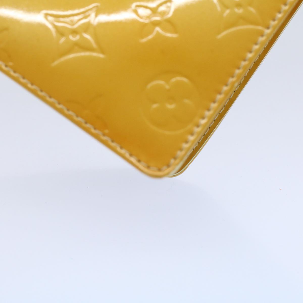LOUIS VUITTON Monogram Vernis Spring Street Hand Bag Yellow M91068 LV tb889