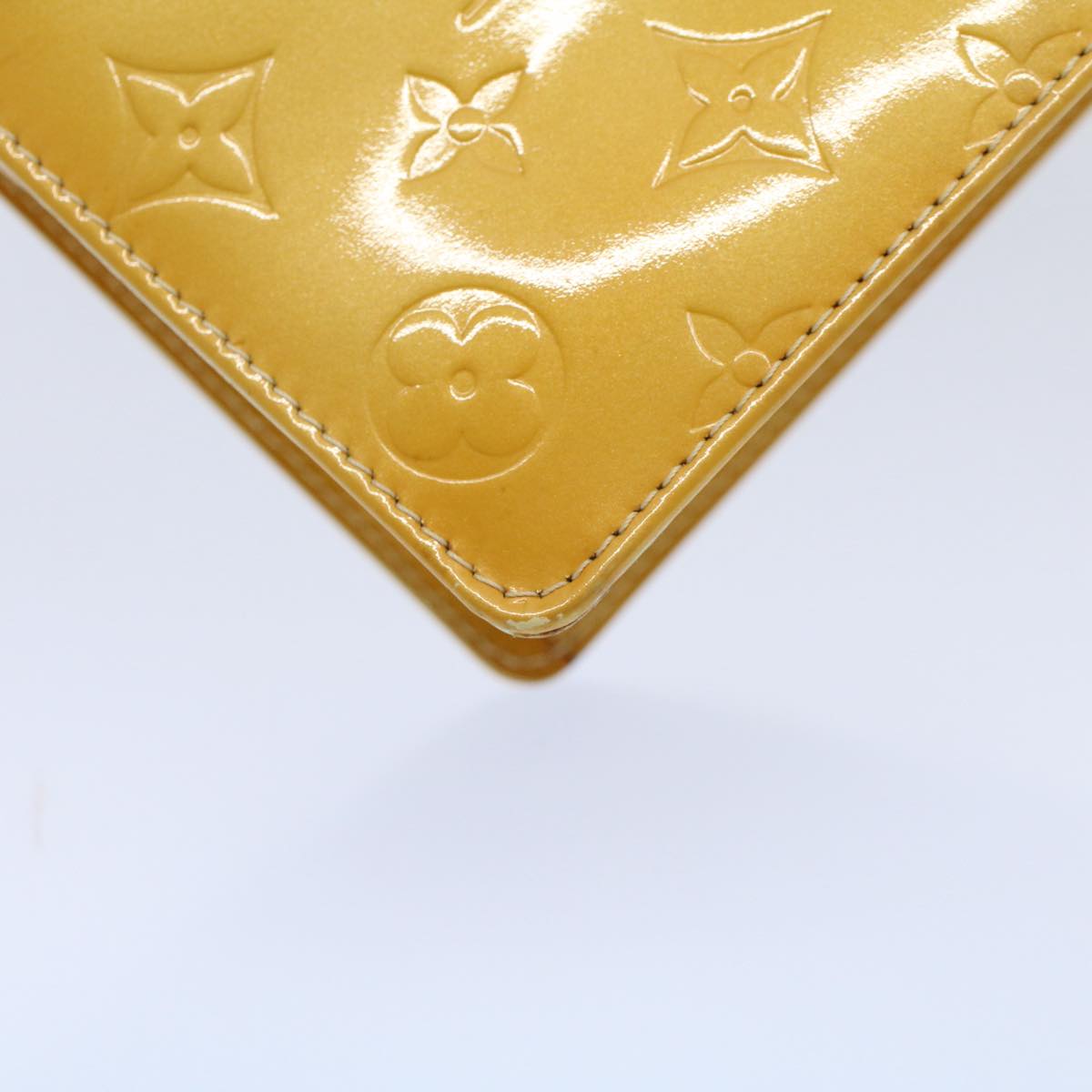 LOUIS VUITTON Monogram Vernis Spring Street Hand Bag Yellow M91068 LV tb889
