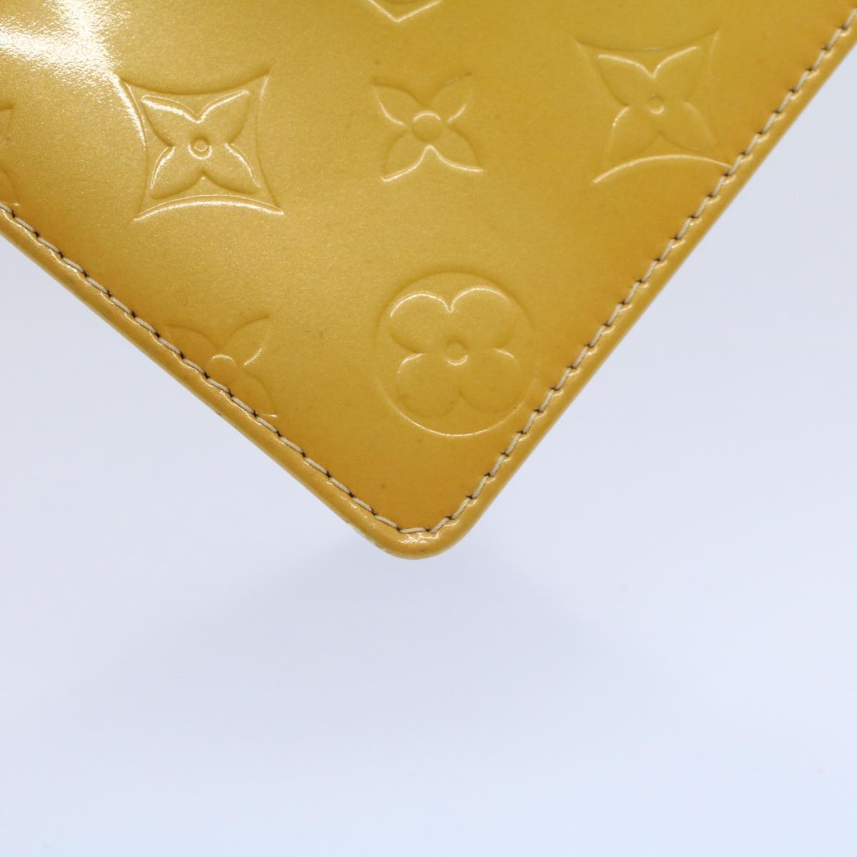 LOUIS VUITTON Monogram Vernis Spring Street Hand Bag Yellow M91068 LV tb889