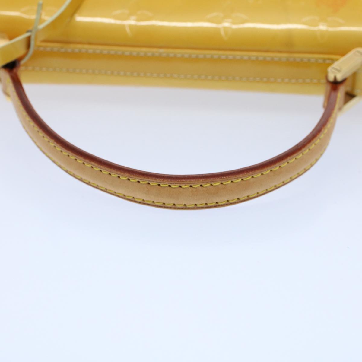 LOUIS VUITTON Monogram Vernis Spring Street Hand Bag Yellow M91068 LV tb889